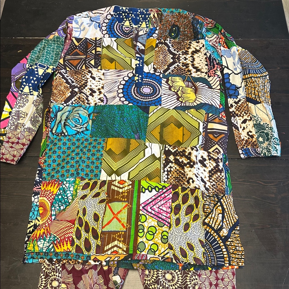 Patchwork Print Two-Piece Set In Multicolor - image 2